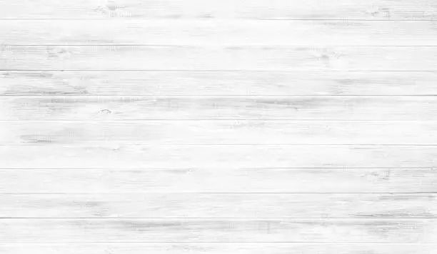 Photo of White wood floor texture background.