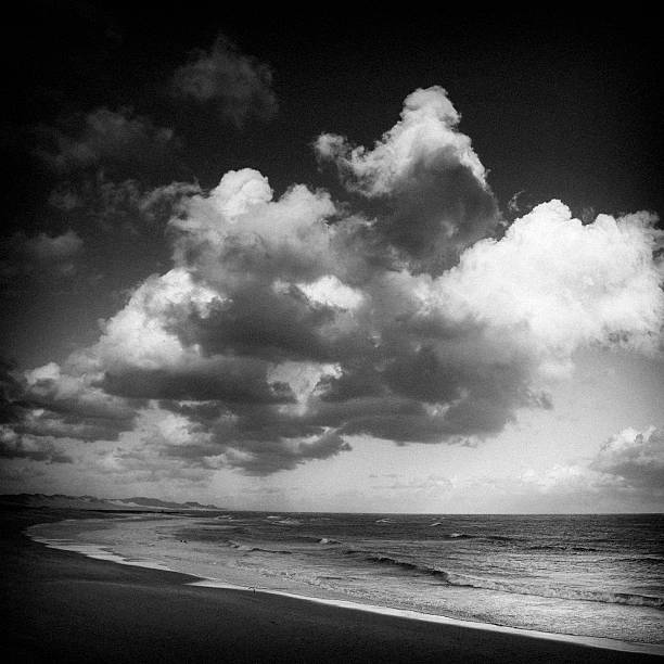 Black and white photo in Coronado Beach