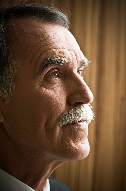 istock Portrait of Distinguished Senior Man with Mustache 109718685