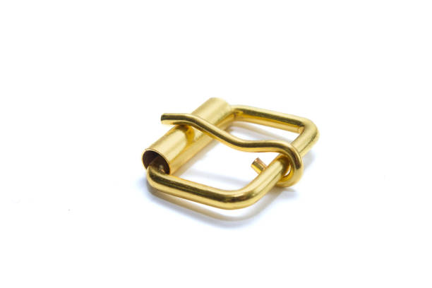 istock Metal buckle isolated on a white background. 1097188346