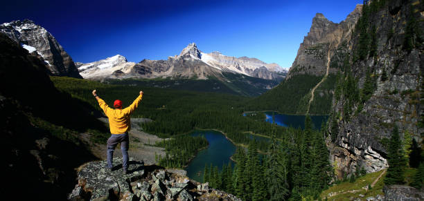 The landscape of Maligne Lake, Jasper National Park, Alberta, Canada