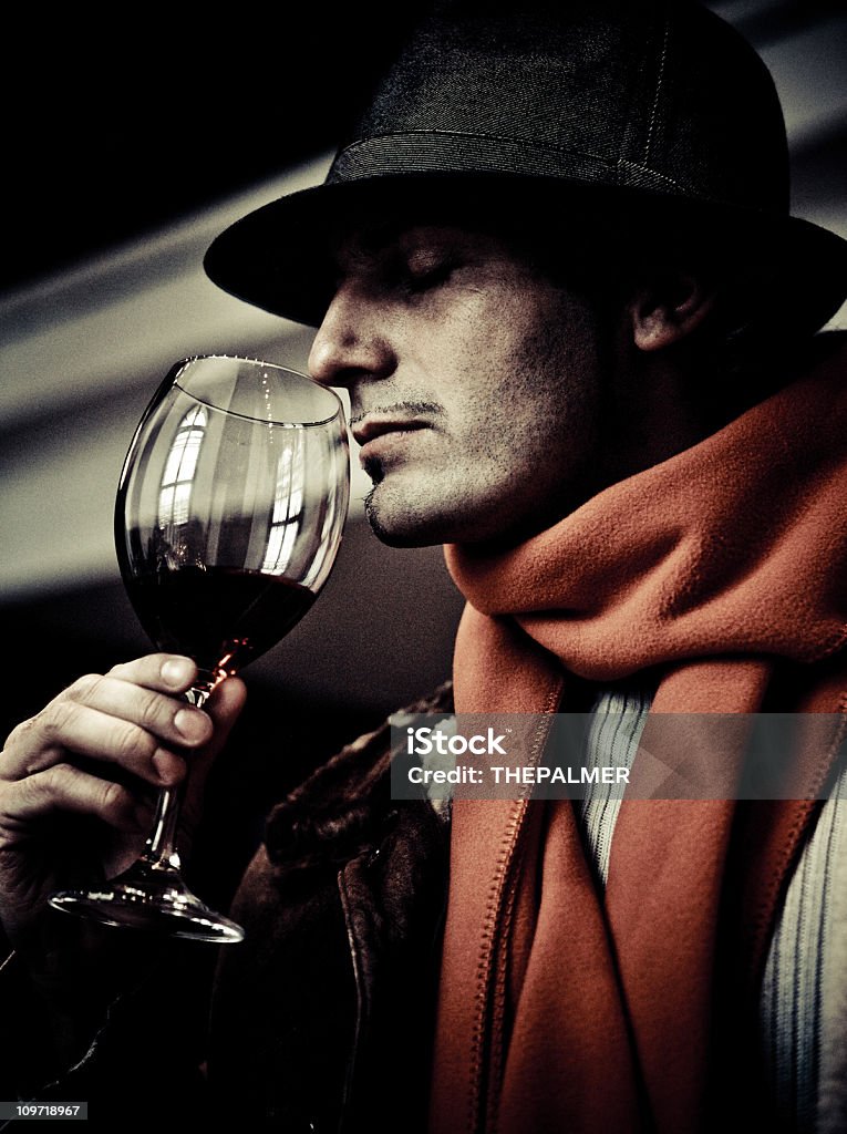 enjoying a glass of wine  Adult Stock Photo