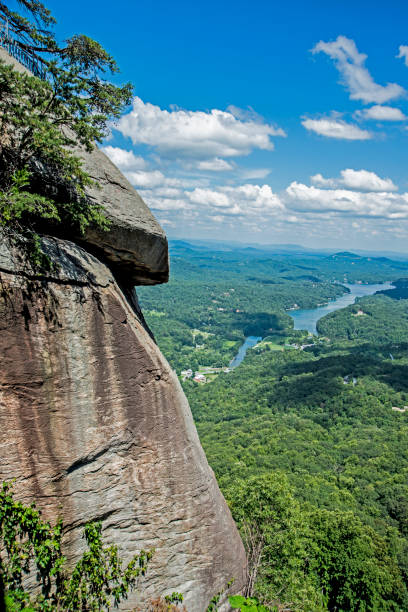 istock Chimney Rock State Park rock scenic in summer. 1097189676