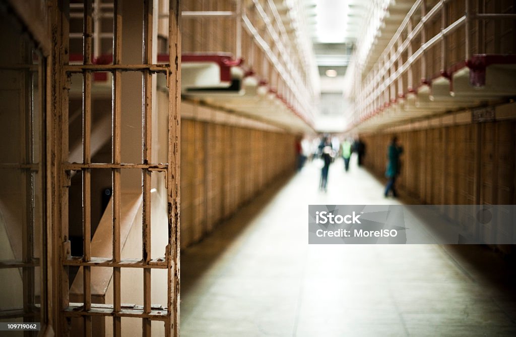 Corridor of Prison with Cells  Prison Stock Photo