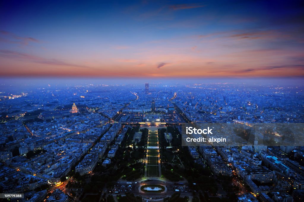 Uccello vista di Parigi, Francia - Foto stock royalty-free di Parigi