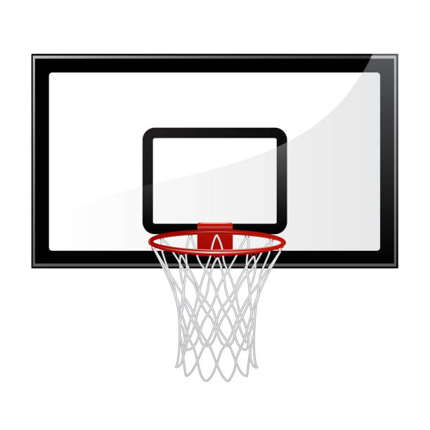 농구 벡터 일러스트 레이 션 - basketball hoop 이미지 stock illustrations