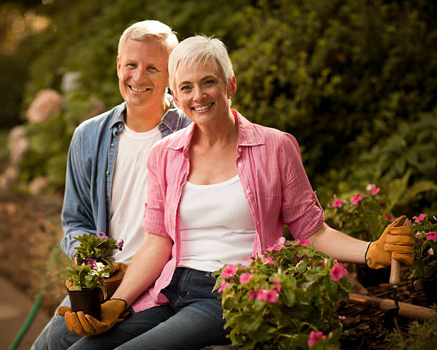 istock Senior Couple Gardening 109720414