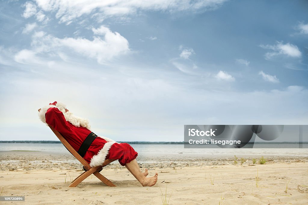 Vacations for Santa  Christmas Stock Photo
