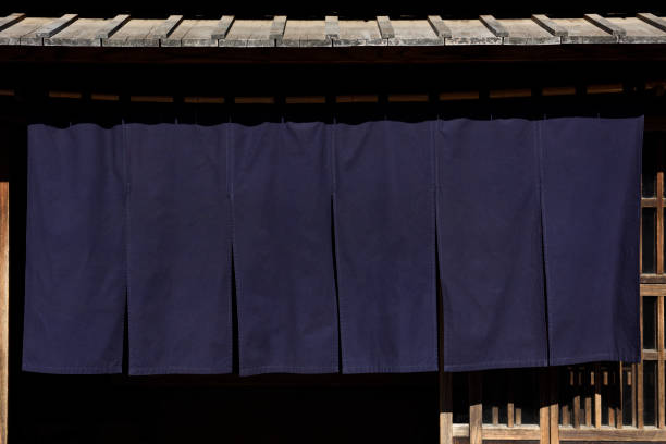 istock Traditional Japanese fabric curtain 1097209938