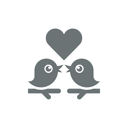Loving birds icon,vector illustration.
EPS 10.