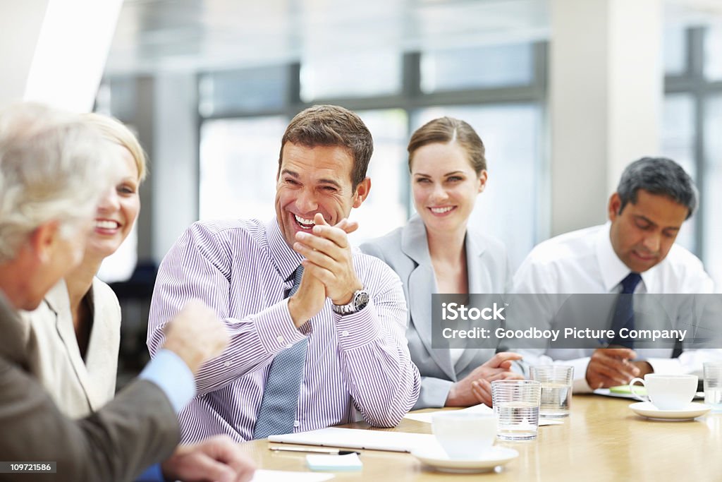 Grupo de pessoas de negócios em uma reunião - Royalty-free Baby Boomer Foto de stock