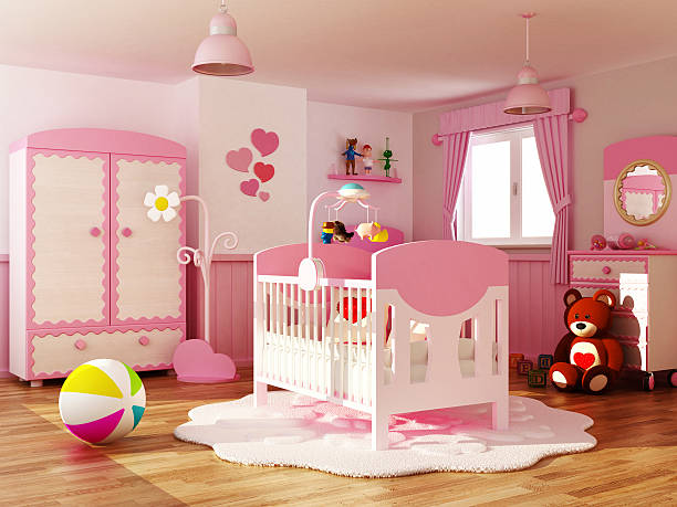 bambino per camera - bedroom nursery domestic room playroom foto e immagini stock