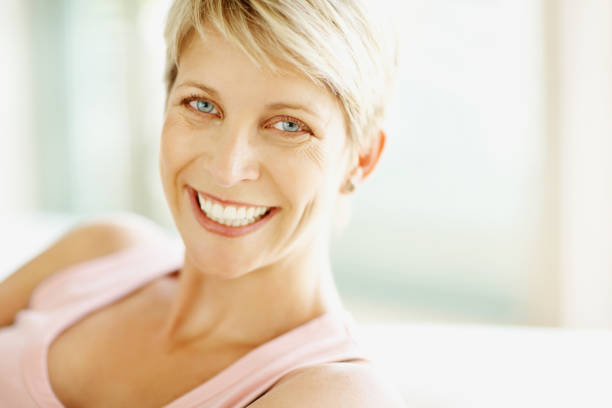 istock Mature woman smiling 109721701