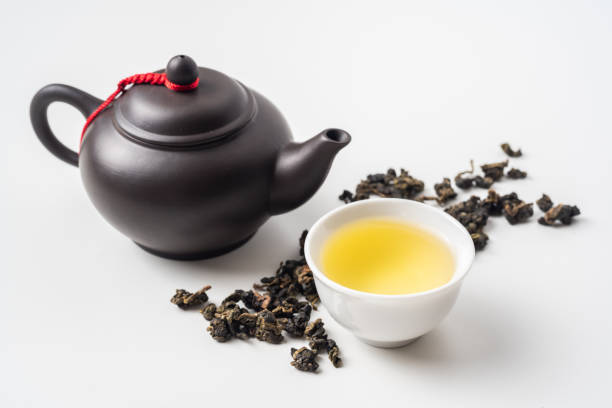 istock fresh taiwan oolong tea and teapot 1097218390