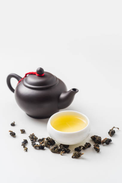 istock fresh taiwan oolong tea and teapot 1097218638