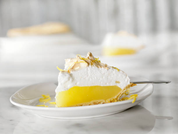 Lemon Meringue Pie  meringue stock pictures, royalty-free photos & images