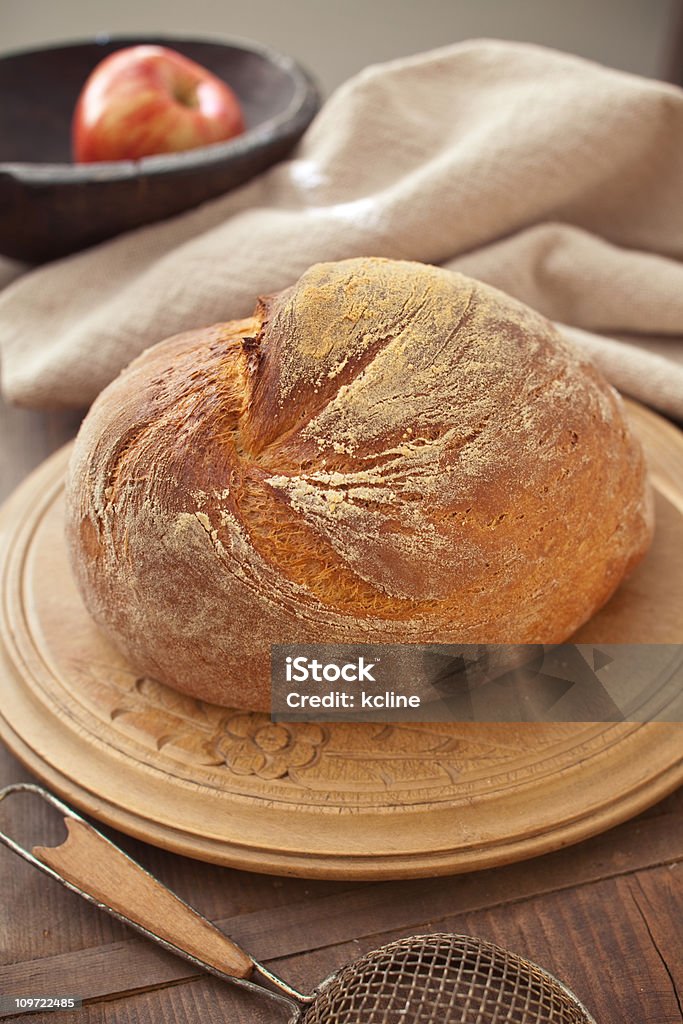 Rustic Boule  Baked Stock Photo