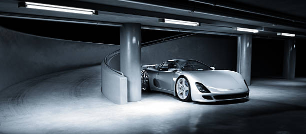 istock Sports Car in Underground Carpark 109722575