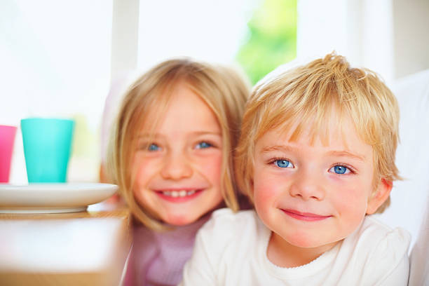 istock Cute young boy with his sweet sister 109722719