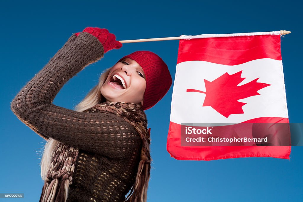 День Канады - Стоковые фото Канадский флаг роялти-фри