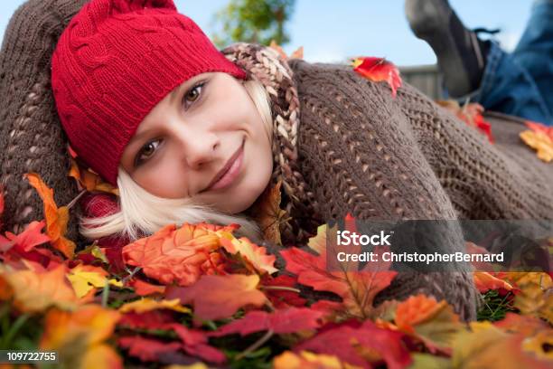 Autumn Portrait Stock Photo - Download Image Now - Autumn, Beauty, Smiling