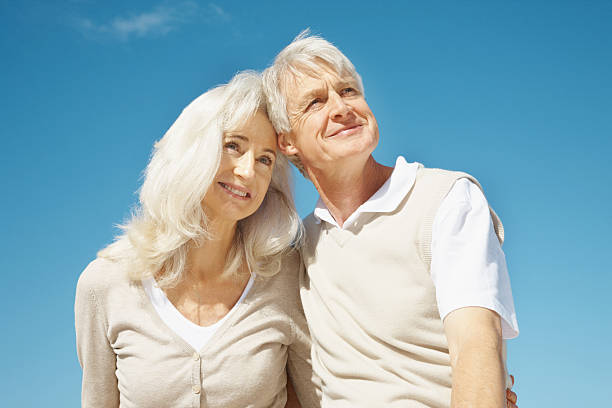 istock Senior couple standing together 109722797