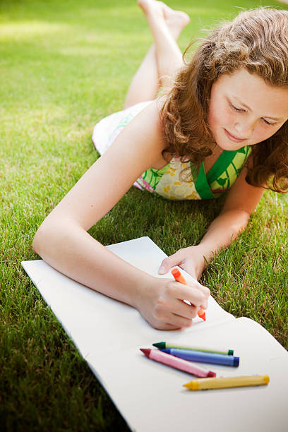 istock Little Girl Drawing 109722916