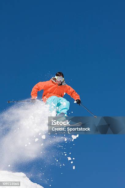 Extreme Ski Jump Stock Photo - Download Image Now - Activity, Adult, Adults Only