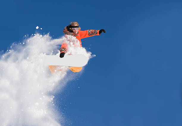 istock Extreme Snowboard Jump In Powder Snow 109723574