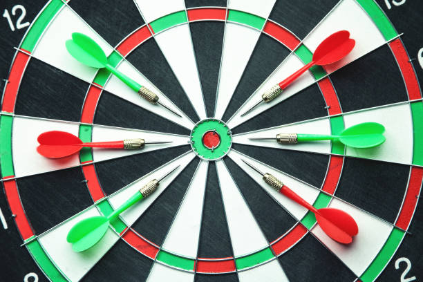 istock Dartboard with arrows. Marketing, Target, Success concept 1097239858