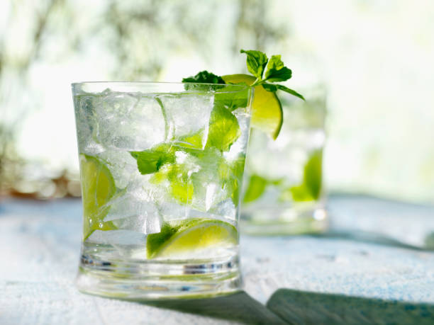 Mojito with White Rum Mint &amp; Lime  mojito stock pictures, royalty-free photos & images