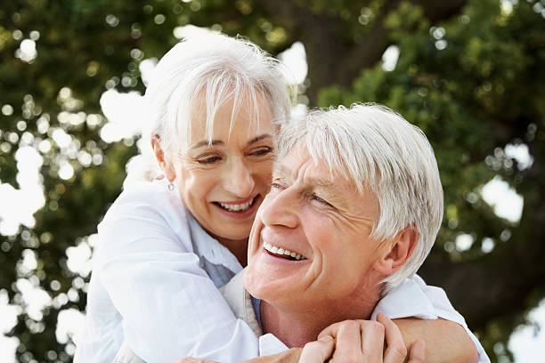istock Affectionate Senior Couple Outdoors 109724269
