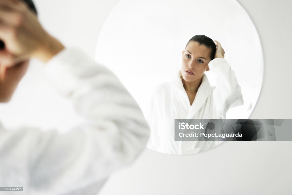 건강 증진 - 로열티 프리 목욕 가운 스톡 사진