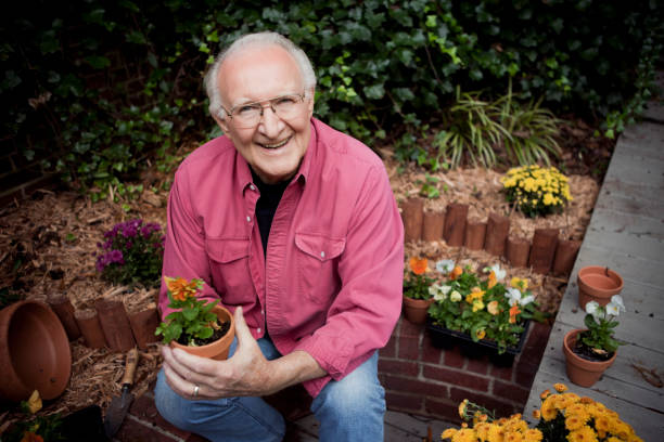 istock Active Senior Man in Garden 109724311