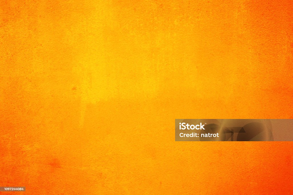 Orange cement background Orange Color Stock Photo