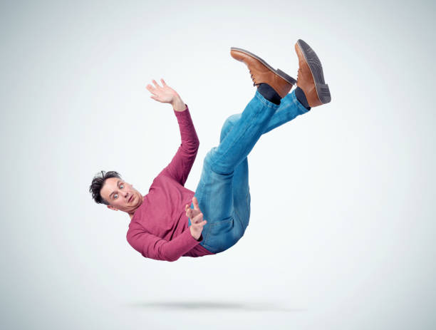 istock Situation, the man is falling. Concept of an accident 1097246514
