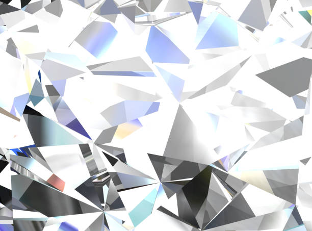 istock Realistic diamond texture close up, 3D illustration. 1097248798