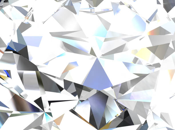 istock Realistic diamond texture close up, 3D illustration. 1097248806