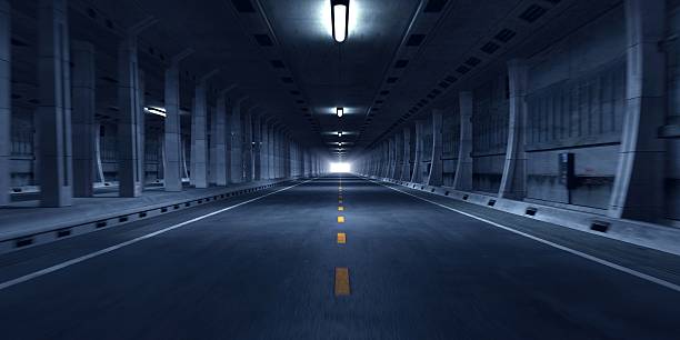 tunel drogowy - straight road zdjęcia i obrazy z banku zdjęć