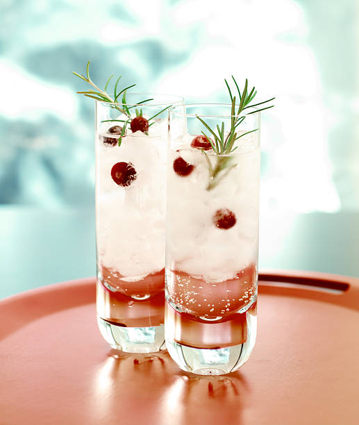 Winter Cocktail  tonic water stock pictures, royalty-free photos & images