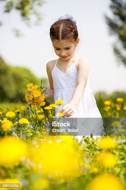 Kleines Mädchen Treffen Blumen Stockfoto und mehr Bilder von 6-7 Jahre - 6-7 Jahre, Ein Mädchen allein, Eine Person