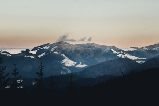 istock Winter mountains in the snow. 1097254626