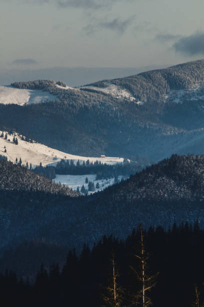 istock Winter mountains in the snow. 1097254630