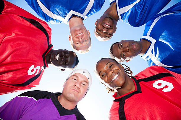 istock Soccer Team Huddled Around in Circle 109725685