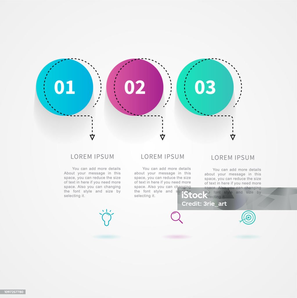 Three Options Paths 3 Steps Or 3 Options Infographic Element Stock Illustration - Download ...
