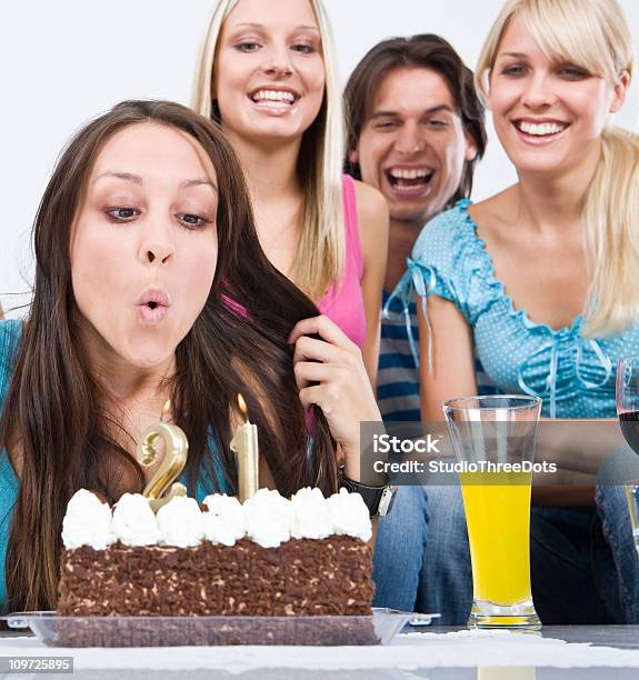 Birthday Party Stock Photo - Download Image Now - Adult, Birthday, Birthday Cake