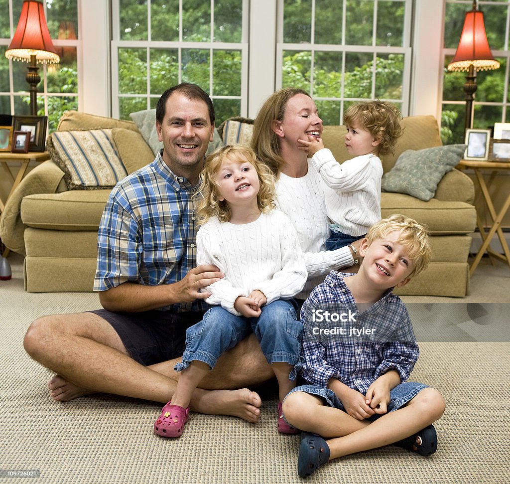 Familien Portrait - Lizenzfrei Beide Elternteile Stock-Foto