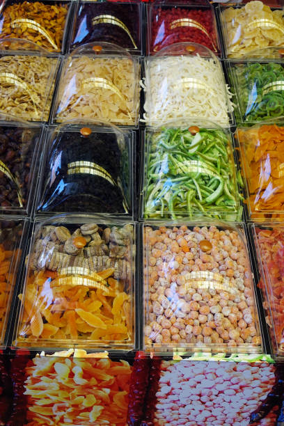 istock Oriental sweets in the range of the store. Turkish Delight 1097264046