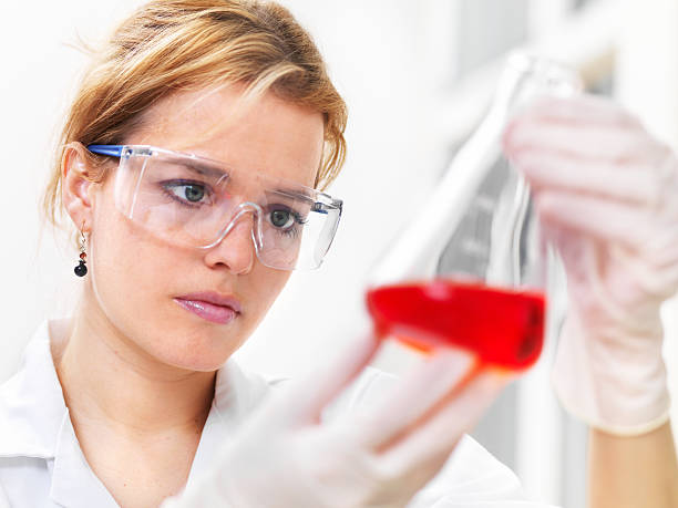 istock Researcher working with chemicals 109726595