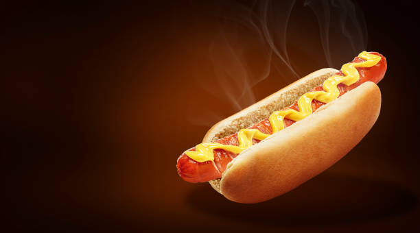 istock Fresh American classic hot dog 1097268022